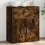 vidaXL Buffet chêne fumé 60x31x70 cm bois d'ingénierie