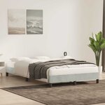 vidaXL Cadre de lit sans matelas gris clair 120x210 cm velours
