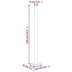 vidaXL Auvent latéral rétractable Marron 220x1000 cm