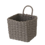 Panière en fibre de papier tressé - gris