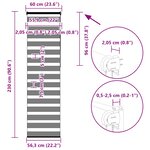 vidaXL Store zèbre beige marbré largeur du tissu 55 9 cm polyester