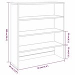 vidaXL Dessus de buffet HAMAR Marron miel 90x30x100 cm Bois de pin