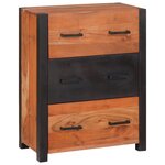 vidaXL Buffets & Commodes Marron 55 x 30 x 75 cm Bois d'acacia massif