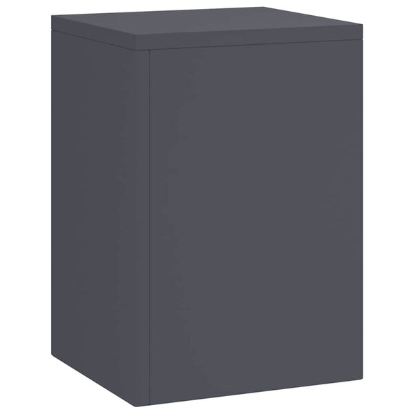 vidaXL Supports pour plantes 3 Pièces Anthracite 24 x 24 x 75 cm Acier