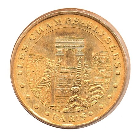 Porte-monnaie à Clip Royal Tapisserie - Motif Champs-Élysées Paris - Beige, Neuf Sans étiquette