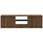 vidaXL Meuble TV avec lumières LED chêne marron 120x30x35 5 cm