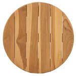 vidaXL Table de Jardin Ø40x41 cm Bois Massif Teck