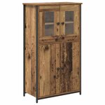 vidaXL Haut Armoire Bois Ancien 62 x 32 x 106 5 cm Bois d'ingénierie