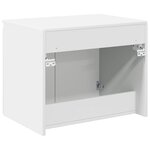 vidaXL Cabinet de Salle de Bain Mural Blanc brillant