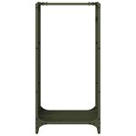 vidaXL Portant de bois chauffage vert olive 40x30x80 cm