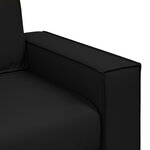 Canapé Loveseat vidaXL Noir 120 cm en simili cuir