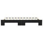 vidaXL Lit de jour avec gigogne sans matelas noir 100x200 cm