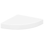vidaXL Étagères d'angle flottantes 4 Pièces blanc 25x25x3 8 cm MDF