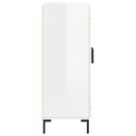 vidaXL Buffet Blanc brillant 69 5x34x90 cm Bois d'ingénierie