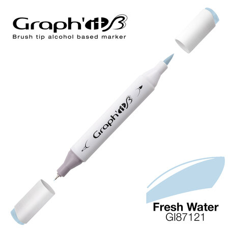 Marqueur manga à l'alcool Graph'it Brush 7121 Fresh water