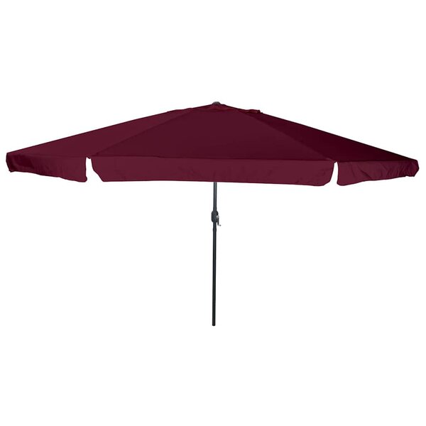 vidaXL Parasol de jardin Rouge et Noir 395 x 395 x 245 cm
