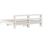 vidaXL Cadre de lit sans matelas blanc 180x200 cm bois massif de pin