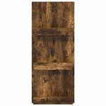 vidaXL Étagère à magazines avec étagère Chêne fumé 51 x 11 x 102 cm