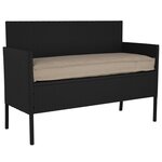 vidaXL Set de coussins de palette 2 Pièces Taupe 150 x 40 x 8 cm