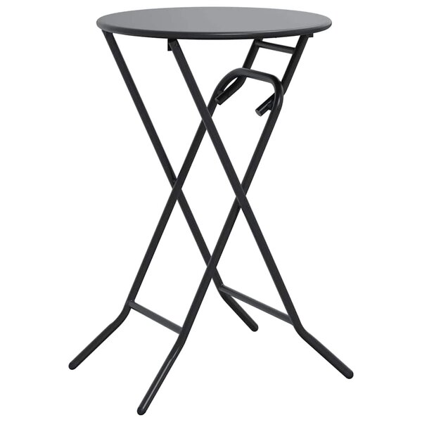 vidaXL Table de Jardin Anthracite 50 x 50 x 72 cm Métal