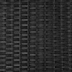 Tectake Canapé de jardin CORFOU modulable - noir