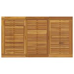 Table de jardin vidaXL Gris 140x80x75 cm Acier et Bois d'acacia solide