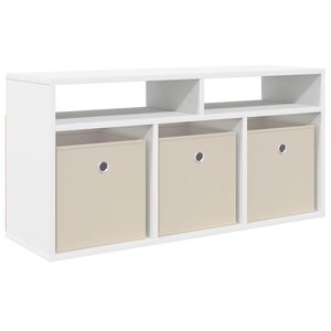 vidaXL Basboard avec tiroir Blanc 87 x 27 5 x 43 cm
