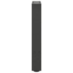 vidaXL Pieds de table basse Anthracite 2 pièces 38 x (42-43) cm Acier