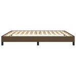vidaXL Cadre de lit à ressorts marron foncé 180x200 cm tissu