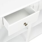 vidaXL Table console blanc 110 x 30 x 76 cm bois d'ingénierie