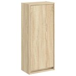 vidaXL Meuble de lavabo mural Chêne Sonoma 35 x 20 x 81 cm