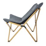 Bo-Camp Chaise de détente Wembley M Gris