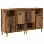 vidaXL Buffets 2 Pièces Bois Ancien 60 x 35 x 70 cm Bois d'ingénierie