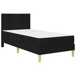 vidaXL Cadre de lit Noir 80 x 200 cm Polyester