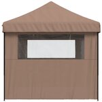 vidaXL Tente de réception pliable escamotable avec 3 parois latérales