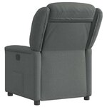 vidaXL Fauteuil inclinable Gris foncé Tissu