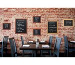 Tableau Ardoise UNIVERSAL Avec Cadre Bois 90 x 70 cm Noir SECURIT
