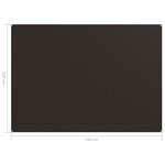 vidaXL Tapis de tente 250x350 cm Marron