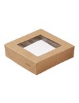 (1 lot   300 boîtes) boîte carton avec couvercle séparé 113 x 113 x 100