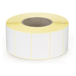 Étiquette papier blanc brillant pour imprimante jet d'encre couleur 100 x 100 mm diamètre 76 mm