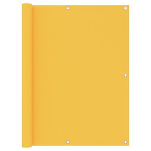 vidaXL Écran de balcon Jaune 120x400 cm Tissu Oxford