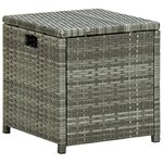 vidaXL Salon de jardin 6 Pièces avec coussins résine tressée gris