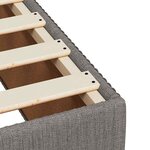 vidaXL Cadre de lit sans matelas taupe 120x200 cm tissu