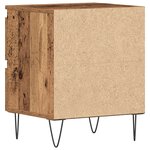 Tables de chevet vidaXL 2 Pièces Bois ancien 40x35x50 cm Panneau de bois aggloméré