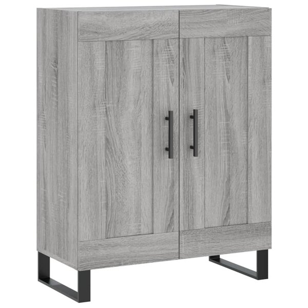 vidaXL Buffet sonoma gris 69 5x34x90 cm bois d'ingénierie