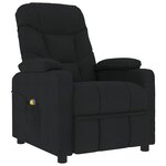vidaXL Fauteuil inclinable Noir Tissu