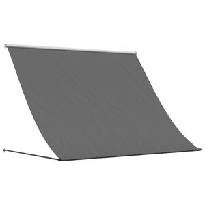 vidaXL Auvent rétractable anthracite 250x150 m tissu et acier