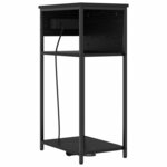 vidaXL Cabinet de chevet Chêne noir 41 x 28 x 76 cm Bois d'ingénierie