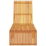 vidaXL Transat 1-personne Marron 200 x 55 x 94cm Bois d'acacia massif