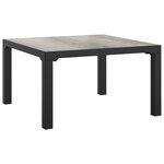 vidaXL Salon de jardin 8 Pièces noir et gris résine tressée